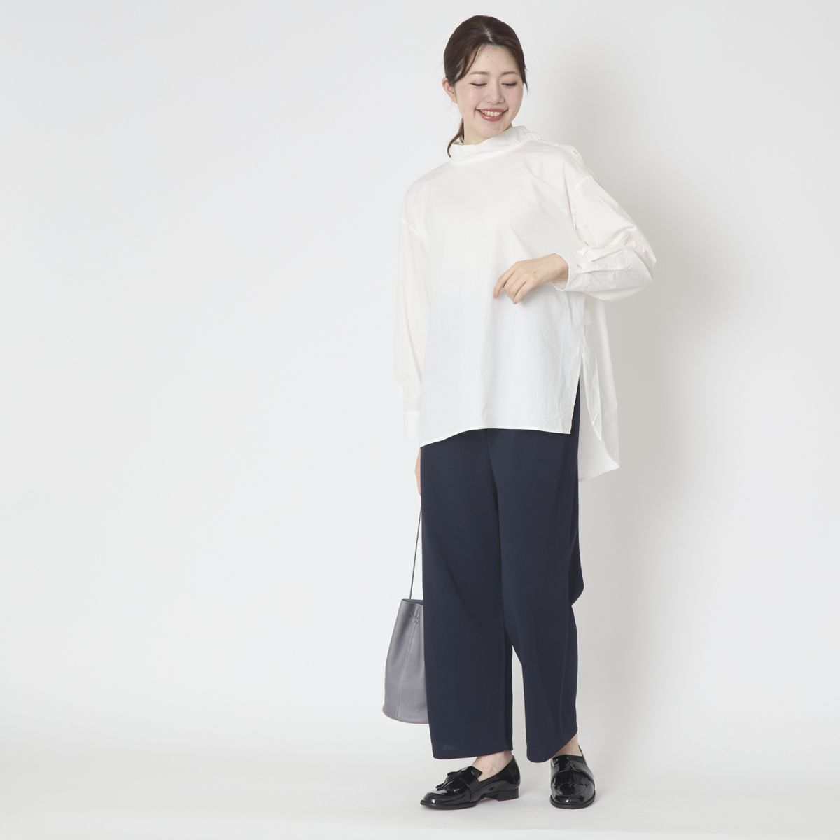 TANG./タイプライタースタンドカラーシャツ