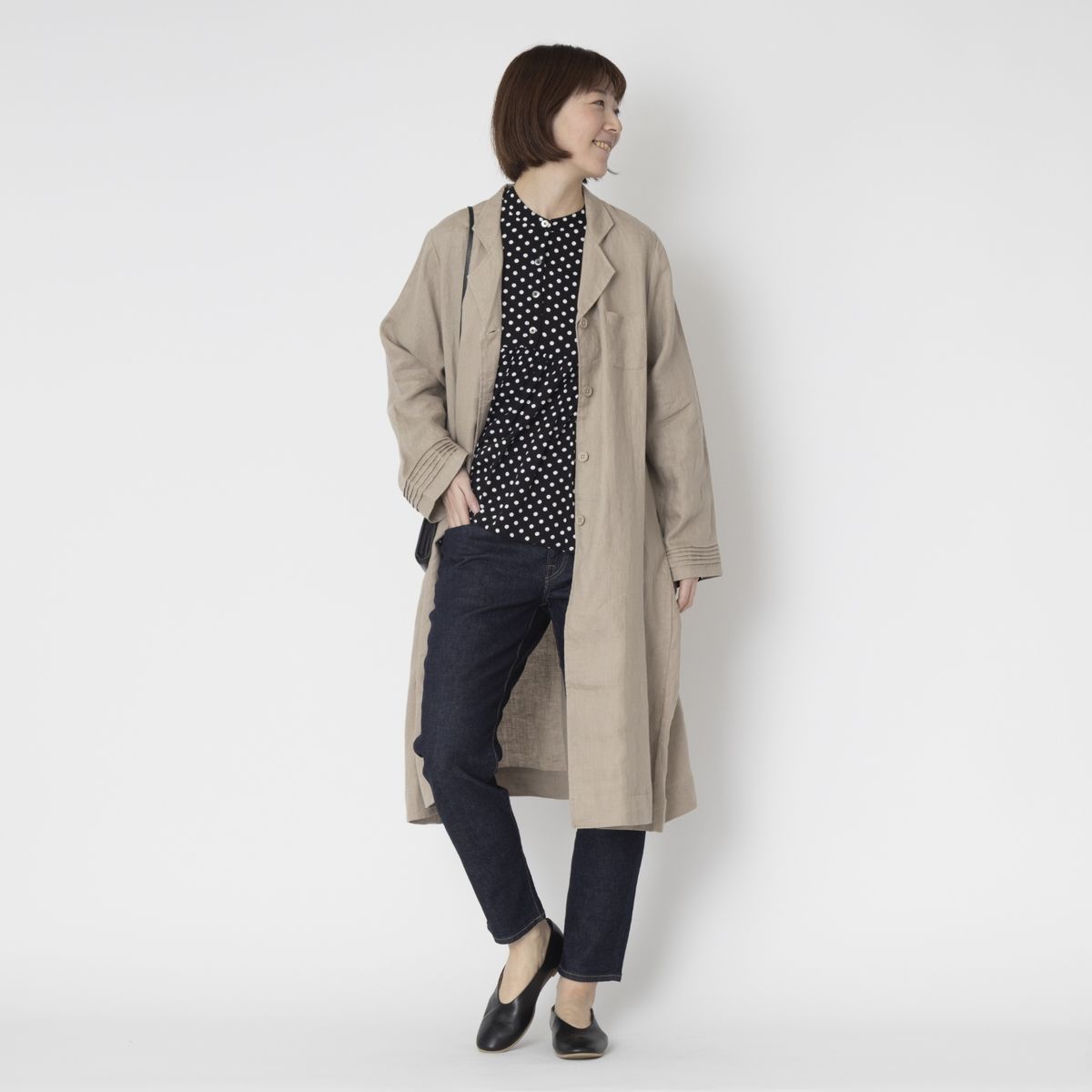 ubasoku/カウスピンタックアローコート