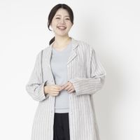 ubasoku/カウスピンタックアローコート ストライプ