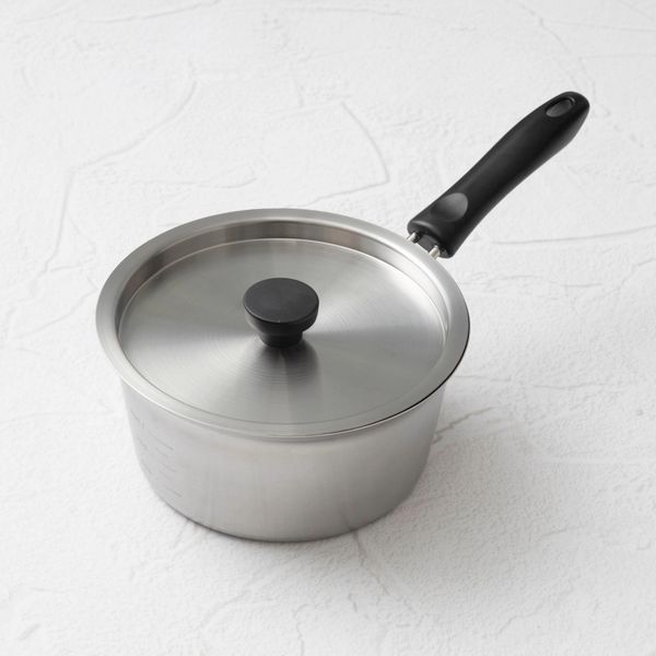 Three Snow 新越ワークス/そそぎ上手片手鍋18cm（目盛付）