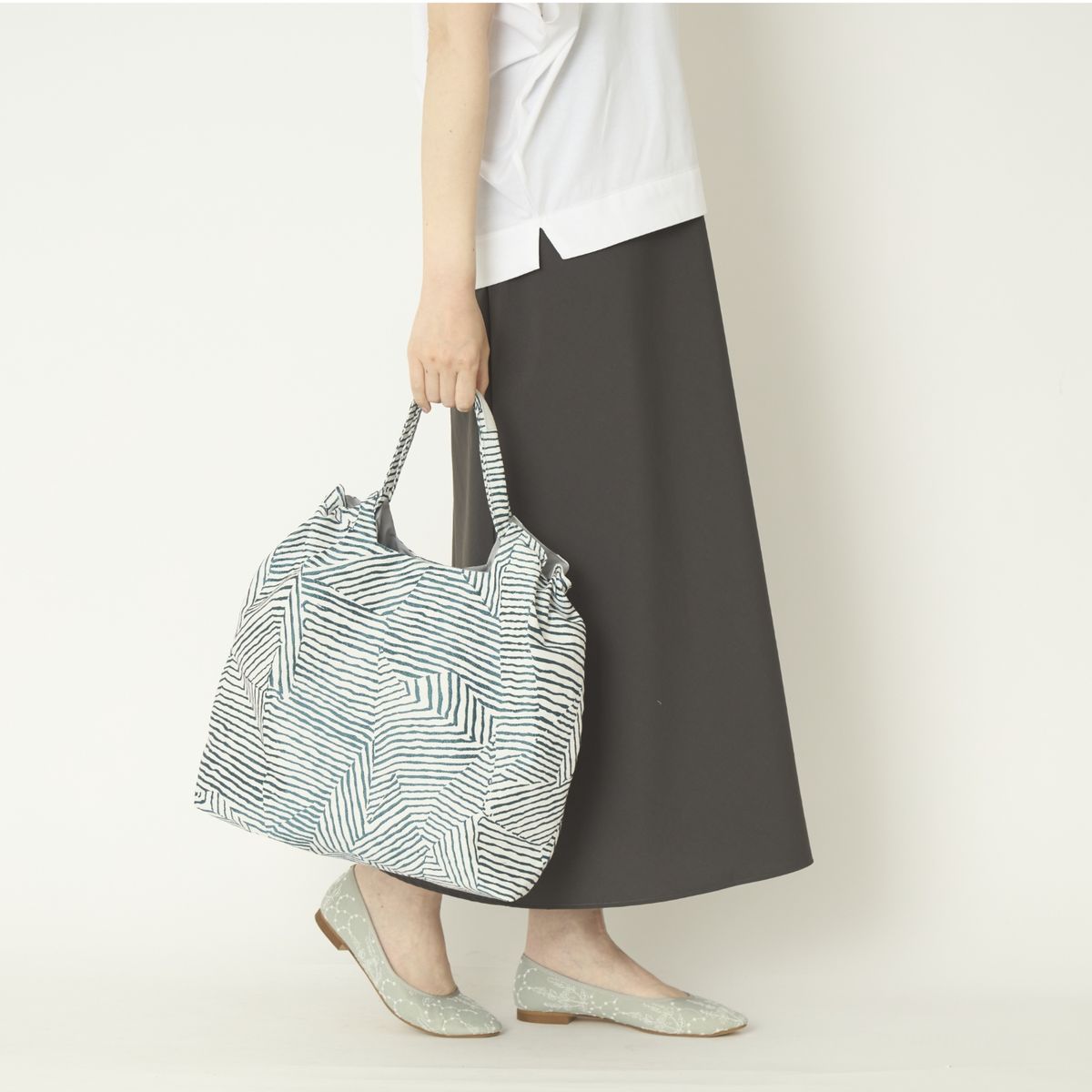 charm/シャーリングバッグ L　ワイヤードット