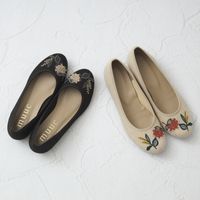 muuc/小花刺繍の靴