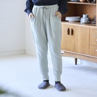 伸びるコットンガーゼのパジャマ兼ルームウェア パンツ レディース