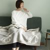 KLIPPAN/mina perhonen シュニールコットン ハーフブランケット FOREST SPOON