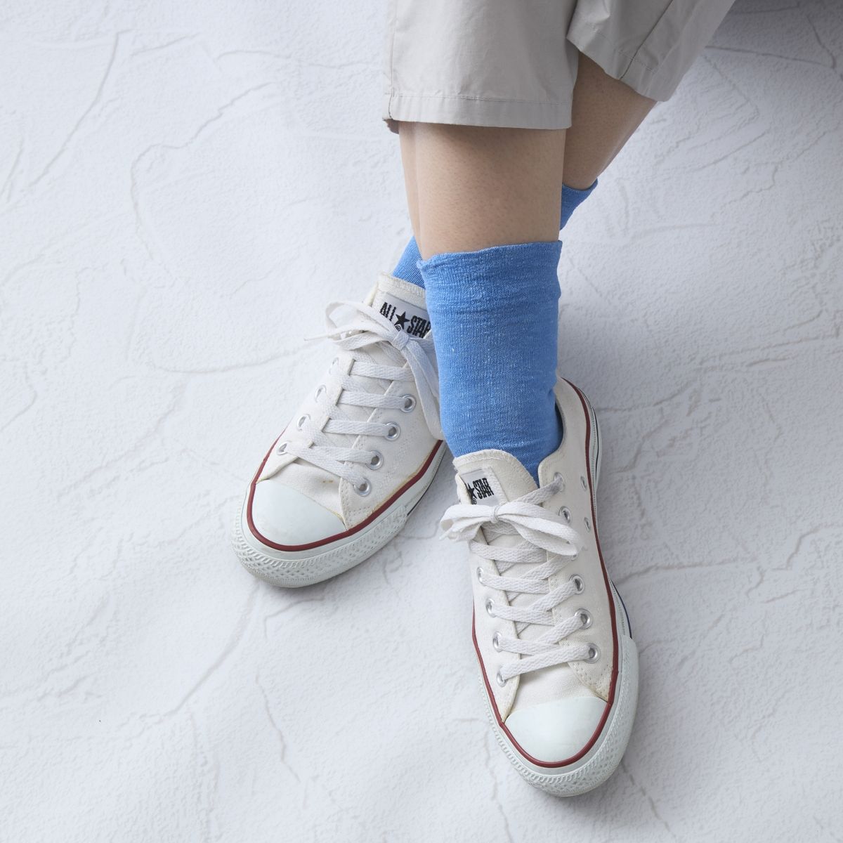 LINEN & BASIC/リネンのゆるソックス