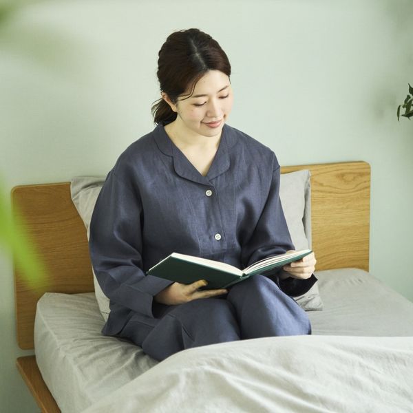 LINEN & BASIC/リネンパジャマ レディース -優れた吸放湿性で汗をかい