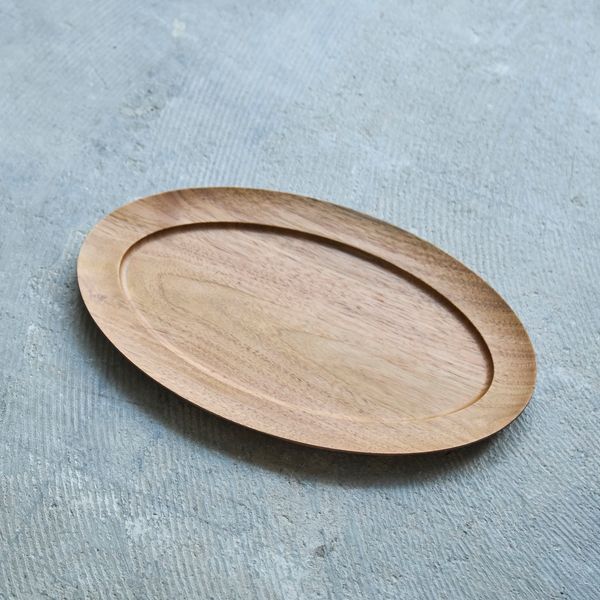 薗部産業/木製オーバルリムパン皿 -パンはカリカリ、お手入れ不要