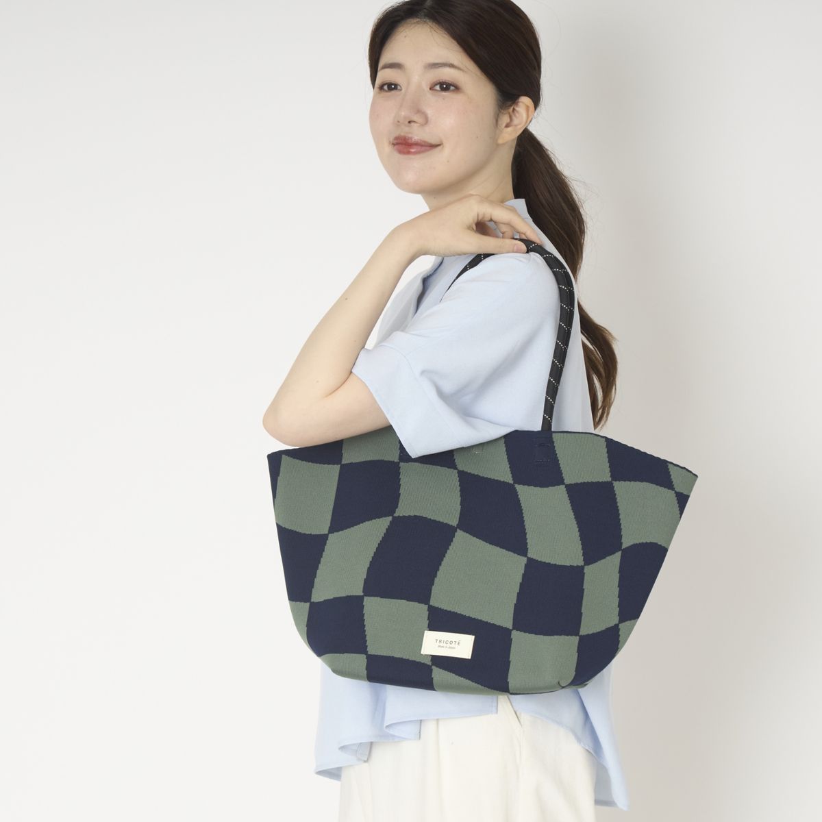 TRICOTE/FLOW BLOCK CHECK BAG