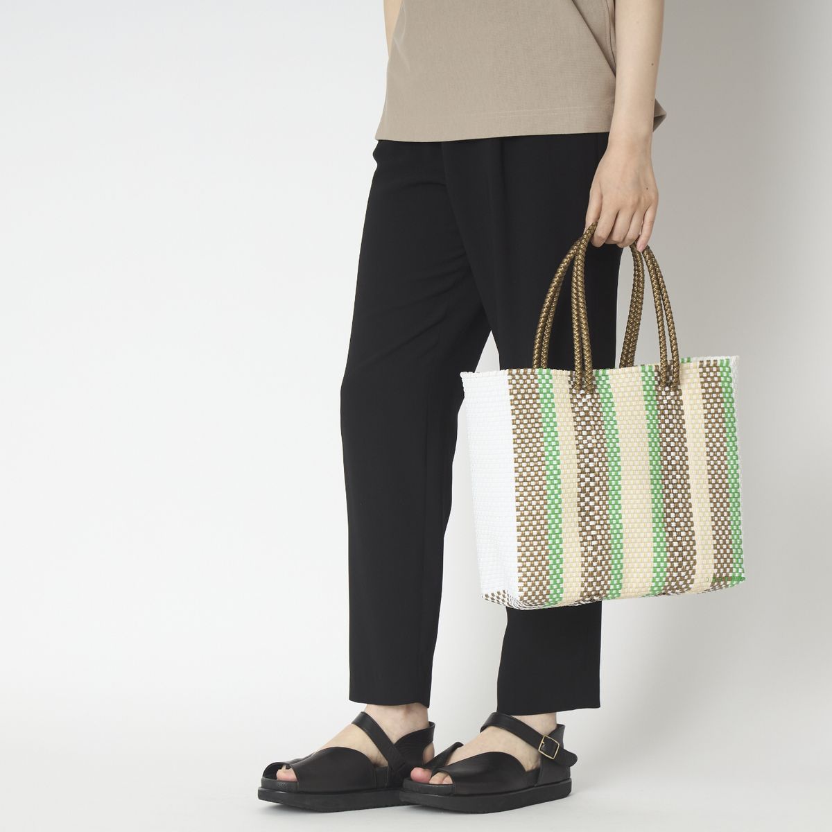 Moonbird/手編みのメルカドバッグ Mサイズ