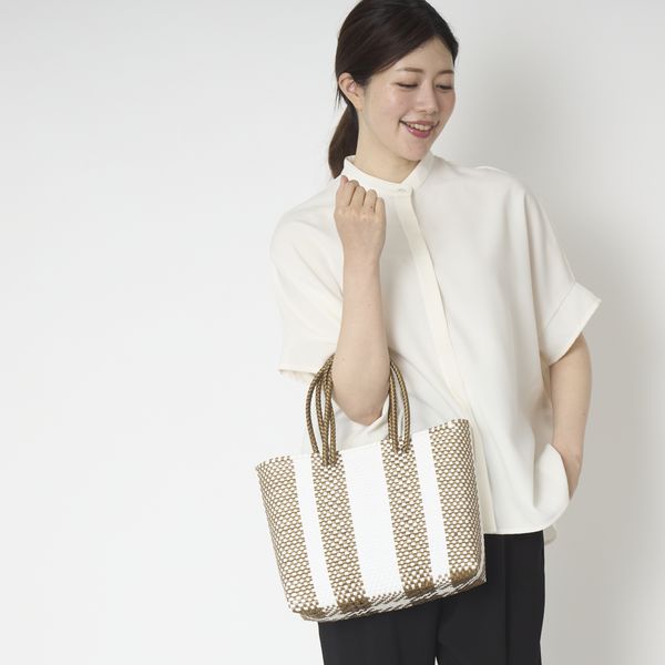 Moonbird/手編みのメルカドバッグ Sサイズ