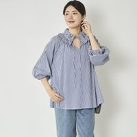 denicher/ネックフリルブラウス