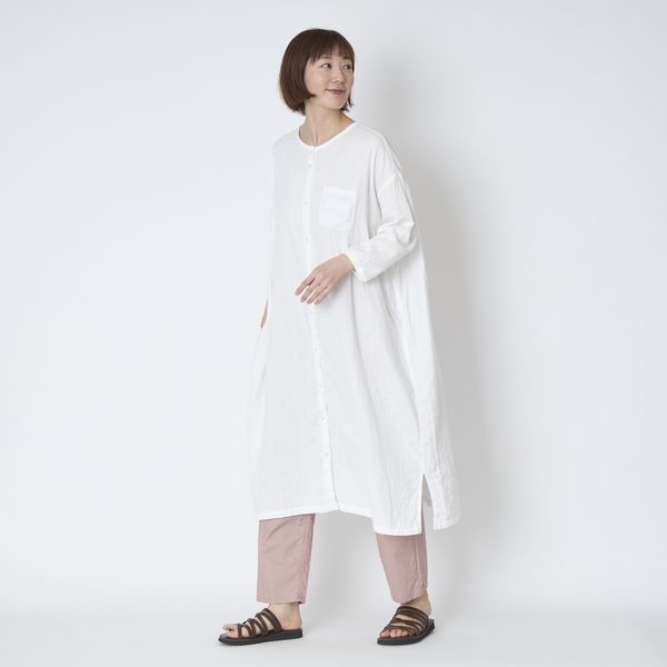 motone/ノーカラーワンピース 2nd 9分袖