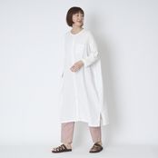 motone/ノーカラーワンピース 2nd 9分袖