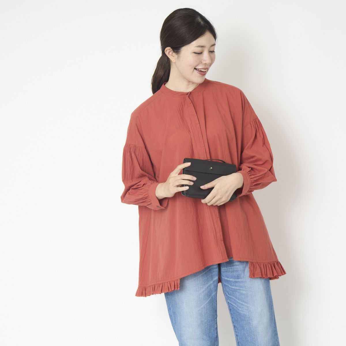 TANG./フリルシャツ