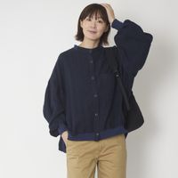 ubasoku/猫目ボタン長袖ブラウス