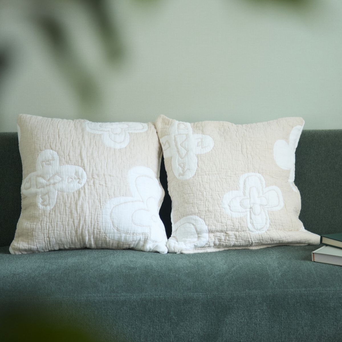 松林誠 菜花 クッションカバー 45×45cm