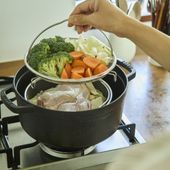 Three Snow 新越ワークス/ザルせいろ 19cm 浅深セット