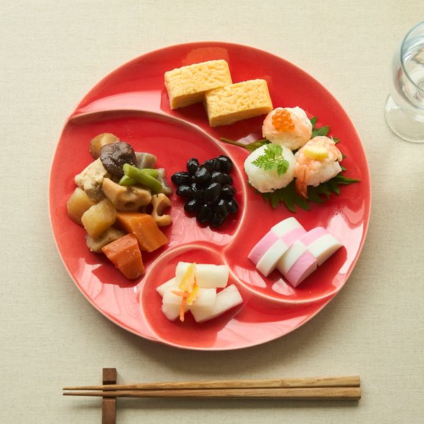 tete/仕切りプレート L -大人のワンプレートが作れる、低くゆるやかな