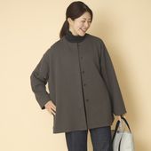 FILUM/キルトコクーンコート　チャコール