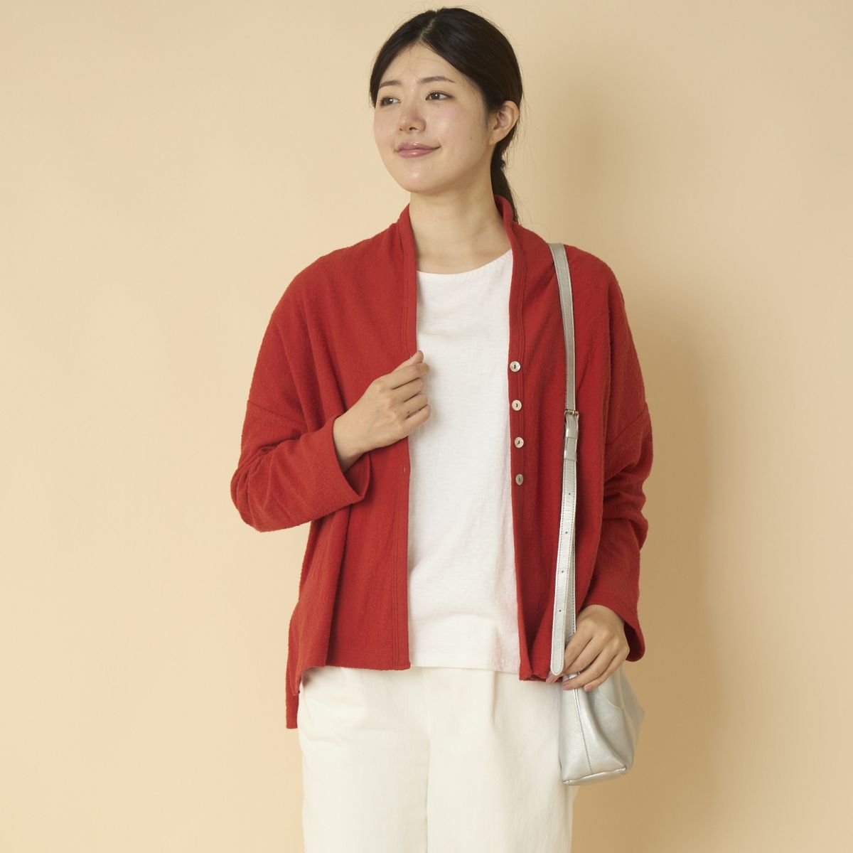 TANG./パイルショールカーディガン