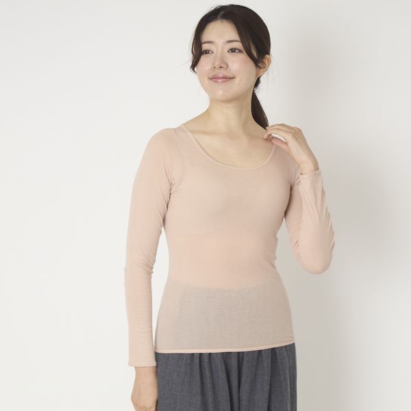 Kilka/なめらかで軽いスーピマコットン100%の長袖インナー