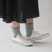 くらしきぬ/シルク&ウール パイル先丸靴下