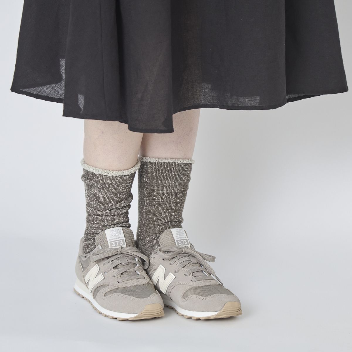 くらしきぬ/シルク&ウール パイル5本指靴下