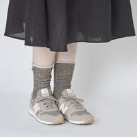 くらしきぬ/シルク&ウール パイル5本指靴下