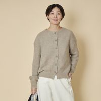 SAIFUKU/畦編みゆったりカーディガン