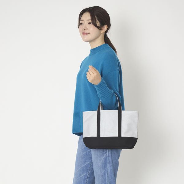 みつばち　 受注会限定】みつばちトート シルバー×ブラック Sサイズ -実用性が高く