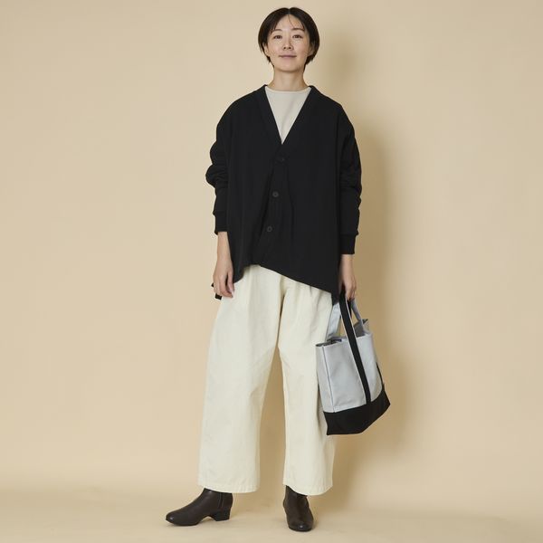【受注会限定】みつばちトート シルバー×ブラック Mサイズ短め