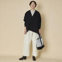 【受注会限定】みつばちトート シルバー×ブラック Mサイズ短め