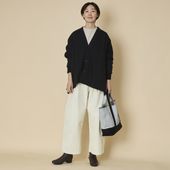 【受注会限定】みつばちトート シルバー×ブラック Mサイズ短め