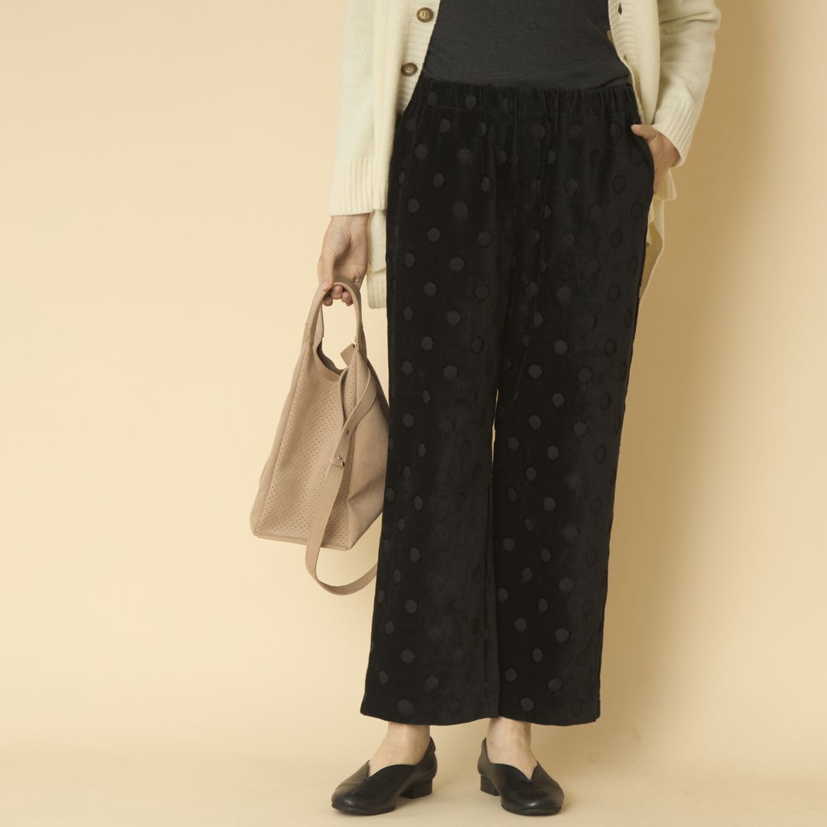 denicher/パイルドット　イージーパンツ