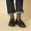 TRICOTE/ARGYLE BUMPY SOCKS