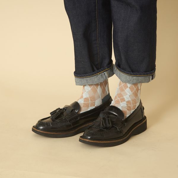 TRICOTE/BUMPY ARGYLE SOCKS -シックな装いのワンポイントになる柄