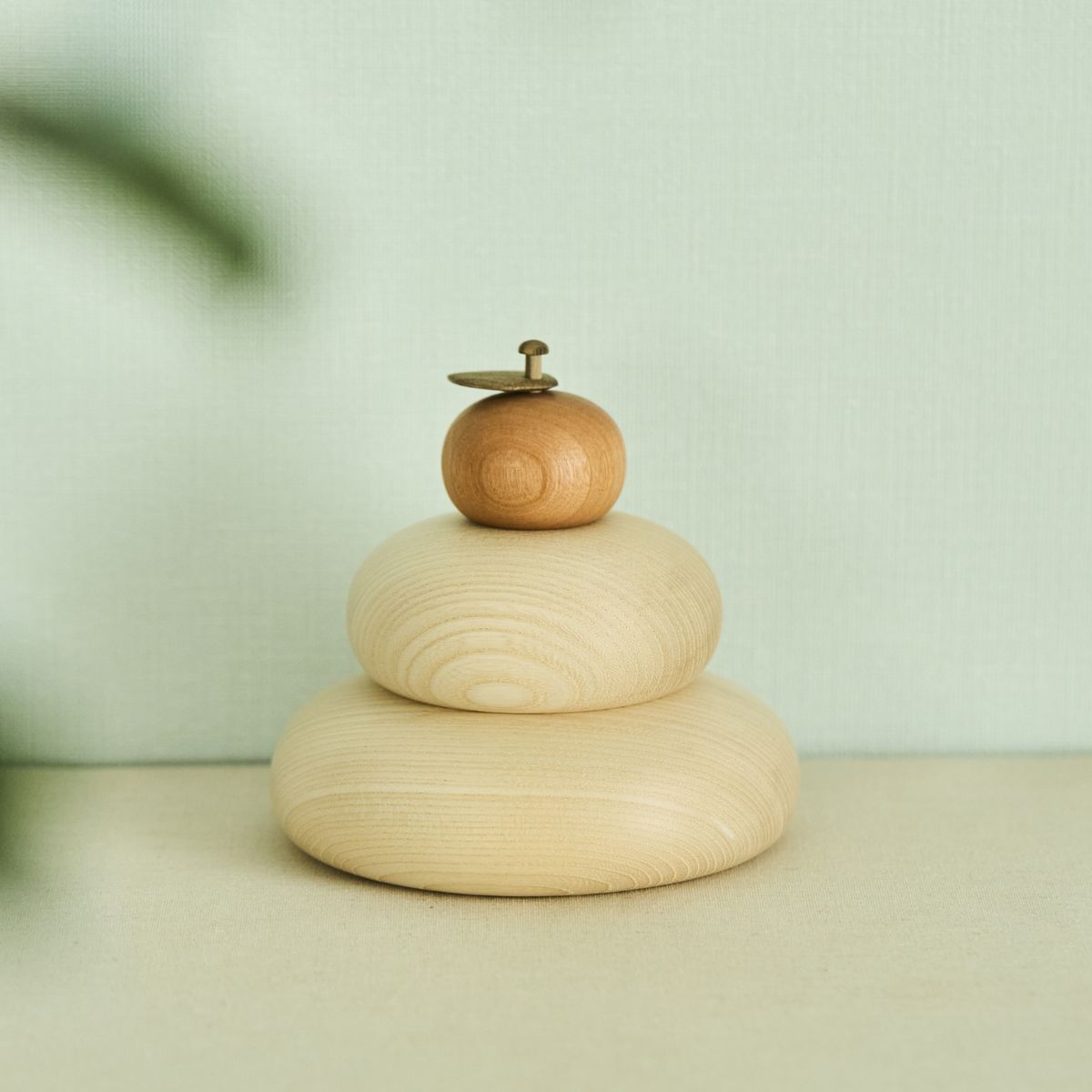 無垢材の鏡もち 小