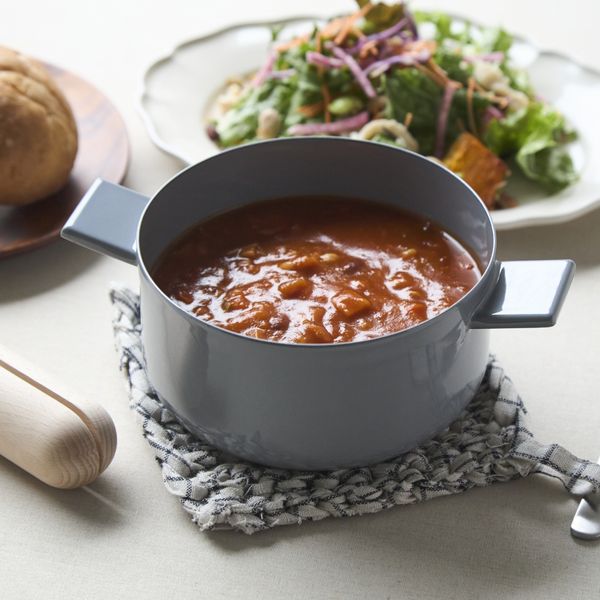 JIU/SOUP S -1～2人分のスープ作りに丁度いい、ハンドルが取れる琺瑯の