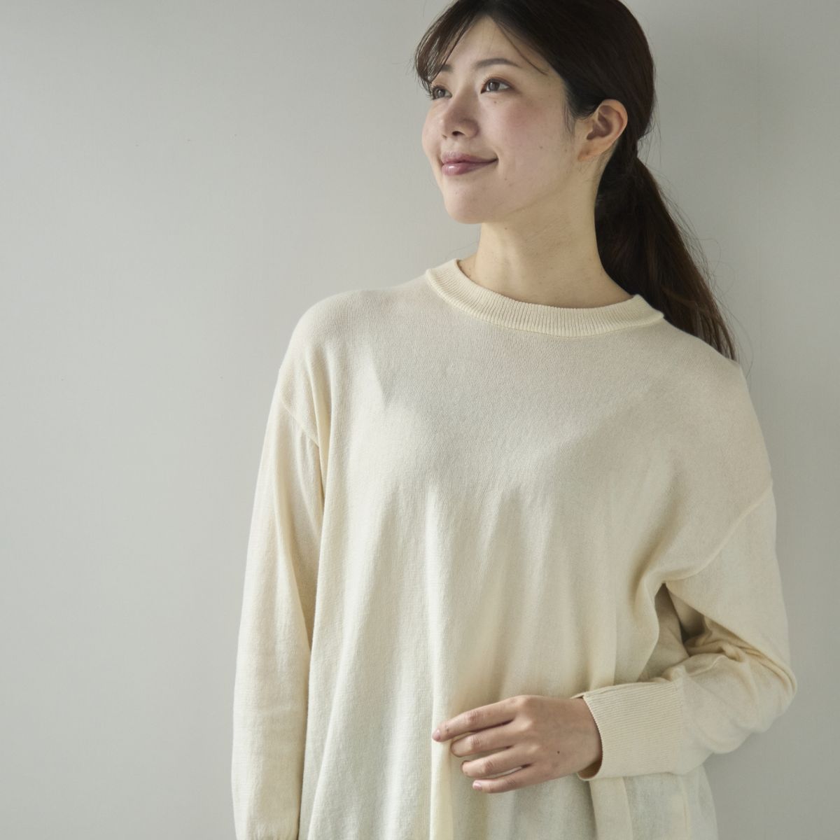 Kilka/ふんわりコットンニットプルオーバー