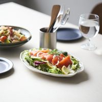 かもめ製作所/花リムオーバルプレート