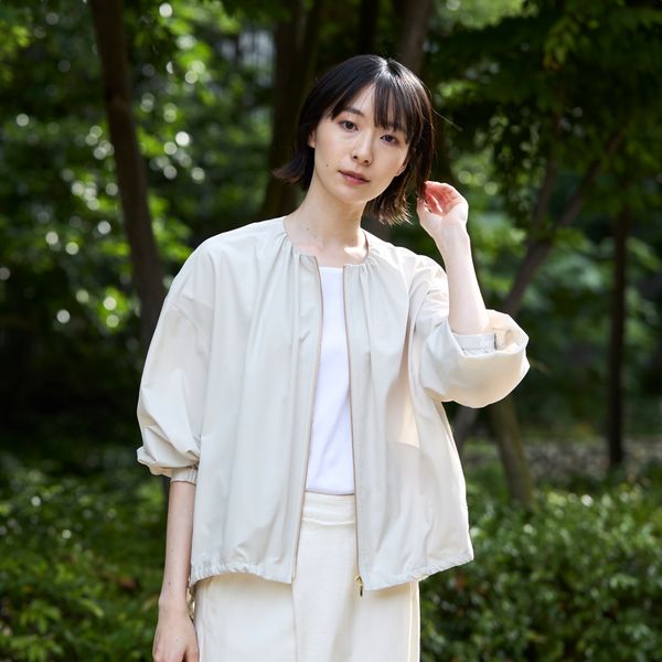 ヌキテパ　ダイヤカットワークブルゾン Kilka/軽くて洗えるUVカット＆撥水ブルゾン -超軽量＆紫外線対策にも