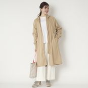 motone/スタイルストア限定　撥水＆ストレッチフード付きコート