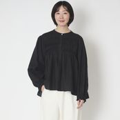 ubasoku/ウェーブピンタックブラウス