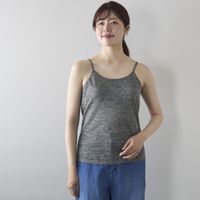 Kilka/風を通してひんやり涼しいリネン100％ブラトップ おでかけ