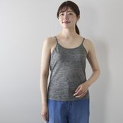 Kilka/風を通してひんやり涼しいリネン100％ブラトップ おでかけ