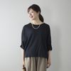 Kilka/風を通してひんやり涼しいリネンジャージードルマンカットソー