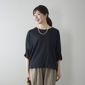 Kilka/風を通してひんやり涼しいリネンジャージードルマンカットソー