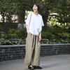 Kilka/風が通るストライプのカーブパンツ