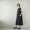 motone/ボートネックロングワンピース ノースリーブ