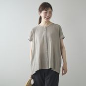 motone/レディスノーカラーシャツ 2nd ノースリーブ